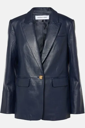 VERONICA BEARD Vega leather blazer