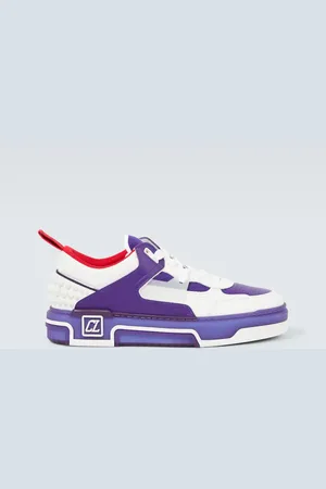 Christian Louboutin Astroloubi leather-trimmed sneakers