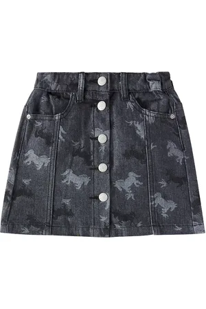 Molo Bera jacquard denim skirt