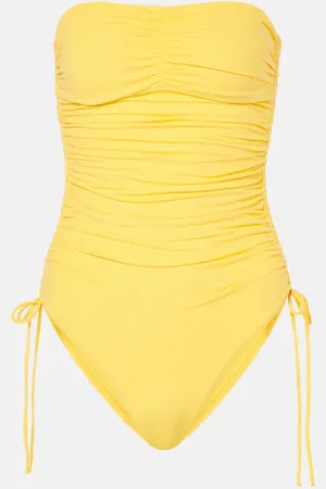 Melissa Odabash Sydney ruched strapless swimsuit