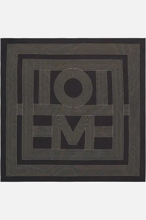 Totême Logo cotton and silk scarf