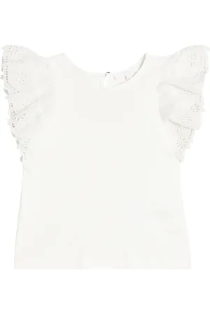 Chloé Embroidered cotton top