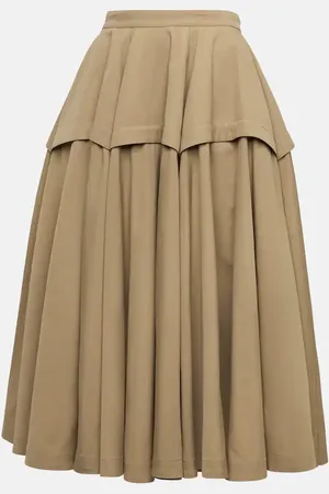 Bottega Veneta Cotton-blend midi skirt