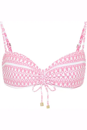 Heidi Klein Buenos Aires printed bandeau bikini top