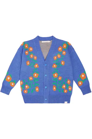 Tiny Cottons Tiny Floral cotton and wool cardigan