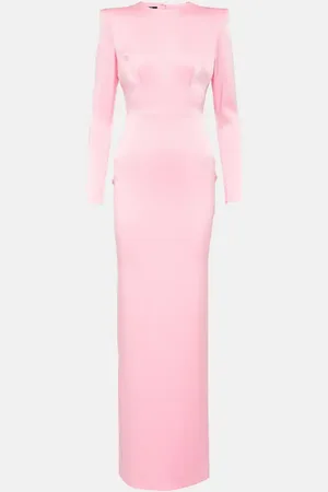 ALEX PERRY Daley cutout satin crÃªpe maxi dress
