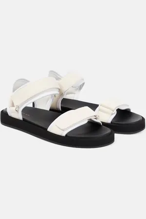 The Row Hook and Loop leather sandals