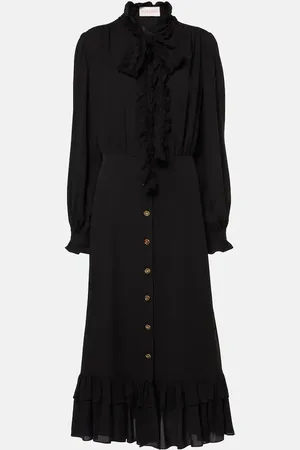 VALENTINO Silk georgette midi dress