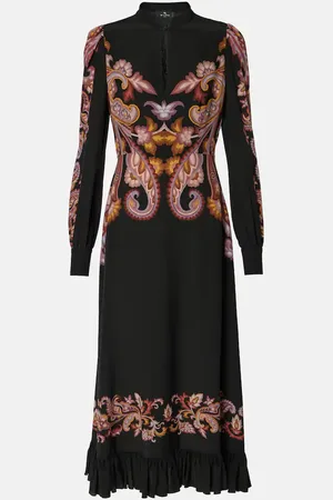 Etro Paisley silk midi dress