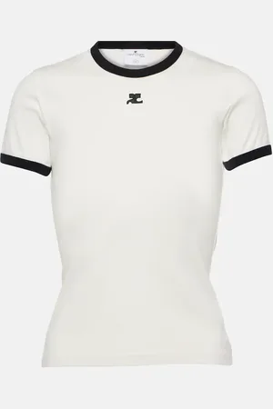 Courrèges Logo cotton jersey T-shirt