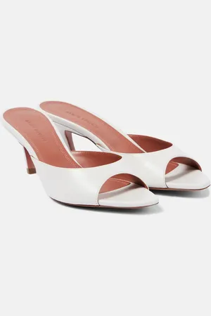 Amina Muaddi Alexa 60 leather mules