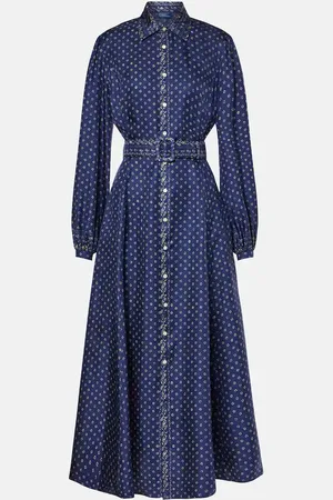 Ralph Lauren Paisley silk midi dress