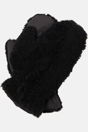 YVES SALOMON Shearling-trimmed mittens