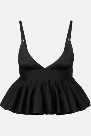 Alaïa Godet bra top