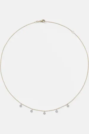 STONE AND STRAND Disco 10kt necklace with diamonds