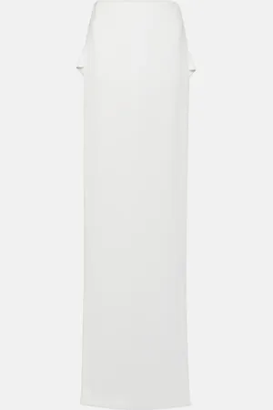 Monot Side-slit jersey maxi skirt