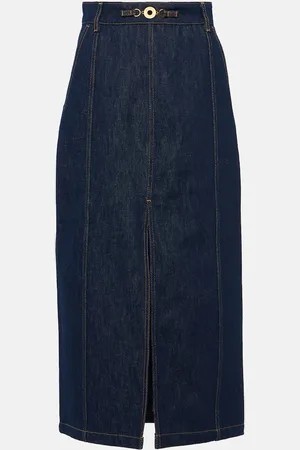 Patou Midi denim skirt