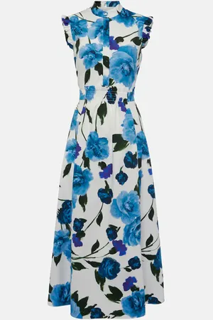 Erdem Floral cotton poplin midi dress