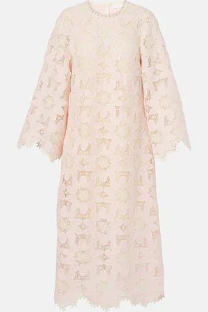 ZIMMERMANN Ottie scalloped lace midi dress