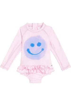 Molo Baby Narice printed ruffled swimsuit