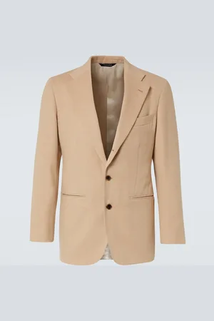 Saman Amel Camel hair suit jacket