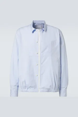 SACAI Striped cotton jacket