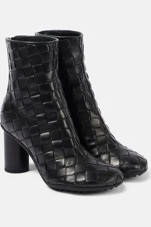 Bottega Veneta Intrecciato leather ankle boots