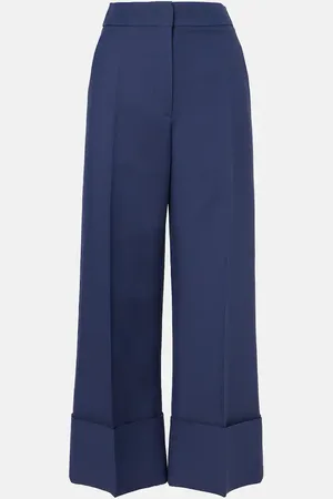 VALENTINO Crepe Couture wide-leg pants