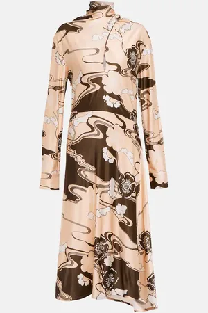 Jil Sander Printed midi dress