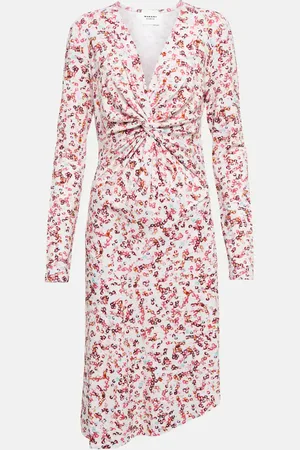 Marant Etoile Jadiya printed jersey midi dress