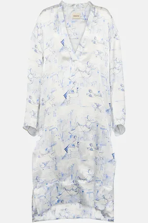Khaite Brom printed midi dress