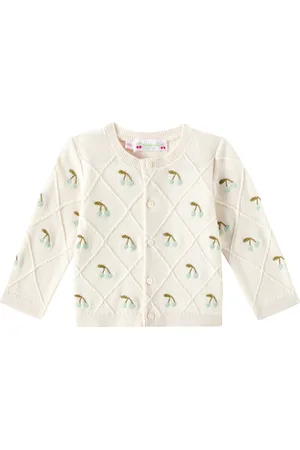 BONPOINT Baby Fayana embroidered cotton cardigan