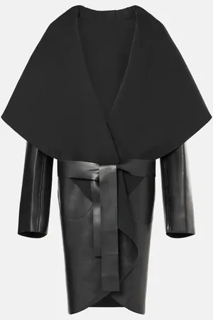 Norma Kamali Reversible faux leather coat