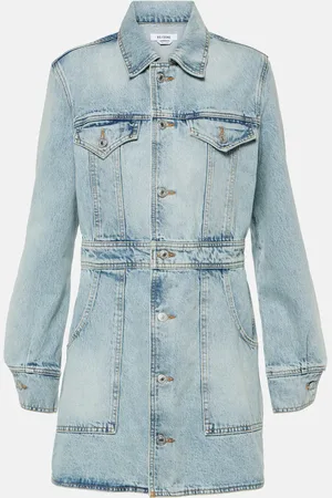 RE/DONE Trucker cotton denim minidress