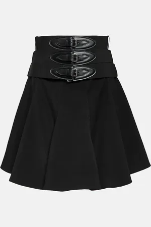Alaïa Belted wool miniskirt