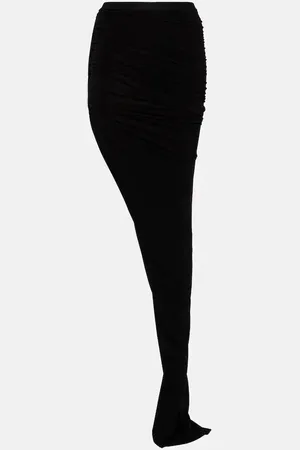 Rick Owens Edfu ruched maxi skirt