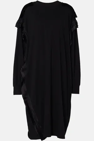 Maison Margiela Ruffled cotton jersey sweater dress