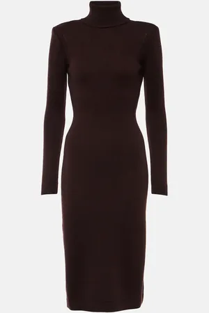 Tom Ford Cashmere turtleneck midi dress