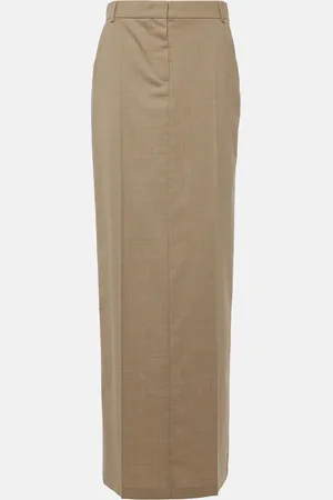 Max Mara Circe virgin wool maxi skirt