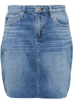 AG Jeans Erin high-rise denim miniskirt