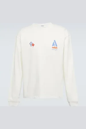 ADISH Embroidered and printed cotton top