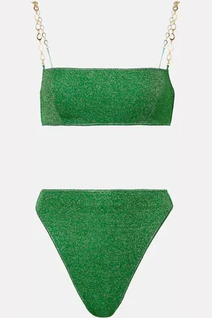 Oseree LumiÃ¨re O Chain lamÃ© bikini