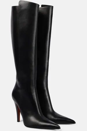 Alexander McQueen Birdee leather knee-high boots