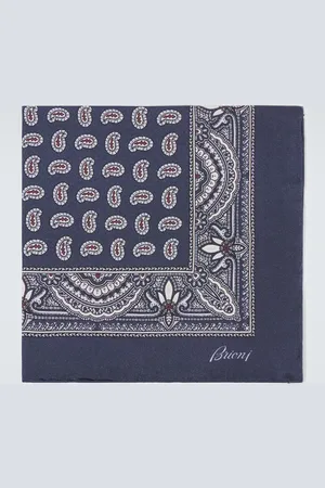 BRIONI Silk pocket square