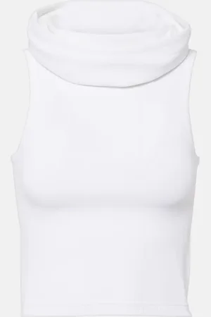 Alaïa Hooded crop top