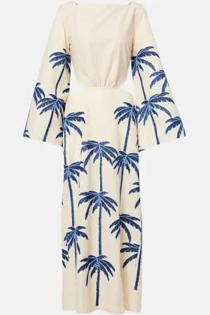 JOHANNA ORTIZ Journey embroidered cutout midi dress