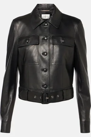 Saint Laurent Cropped leather jacket