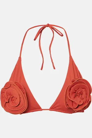 MAGDA BUTRYM Floral-appliquÃ© bikini top