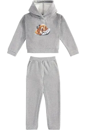 MONNALISA Printed jersey sweatshirt and sweatpants set