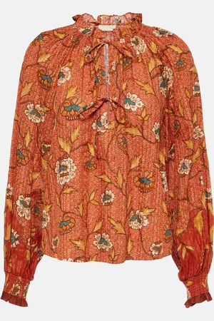 ULLA JOHNSON Kaitlyn floral cotton-blend blouse